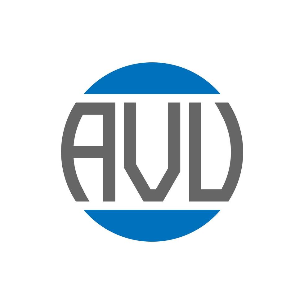 création de logo de lettre avv sur fond blanc. concept de logo de cercle d'initiales créatives avv. conception de lettre avv. vecteur