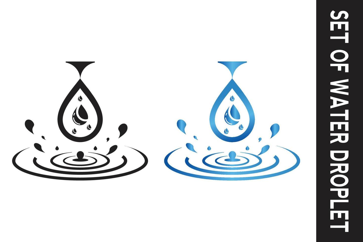icône de goutte d'eau pour l'application ou le site Web vecteur