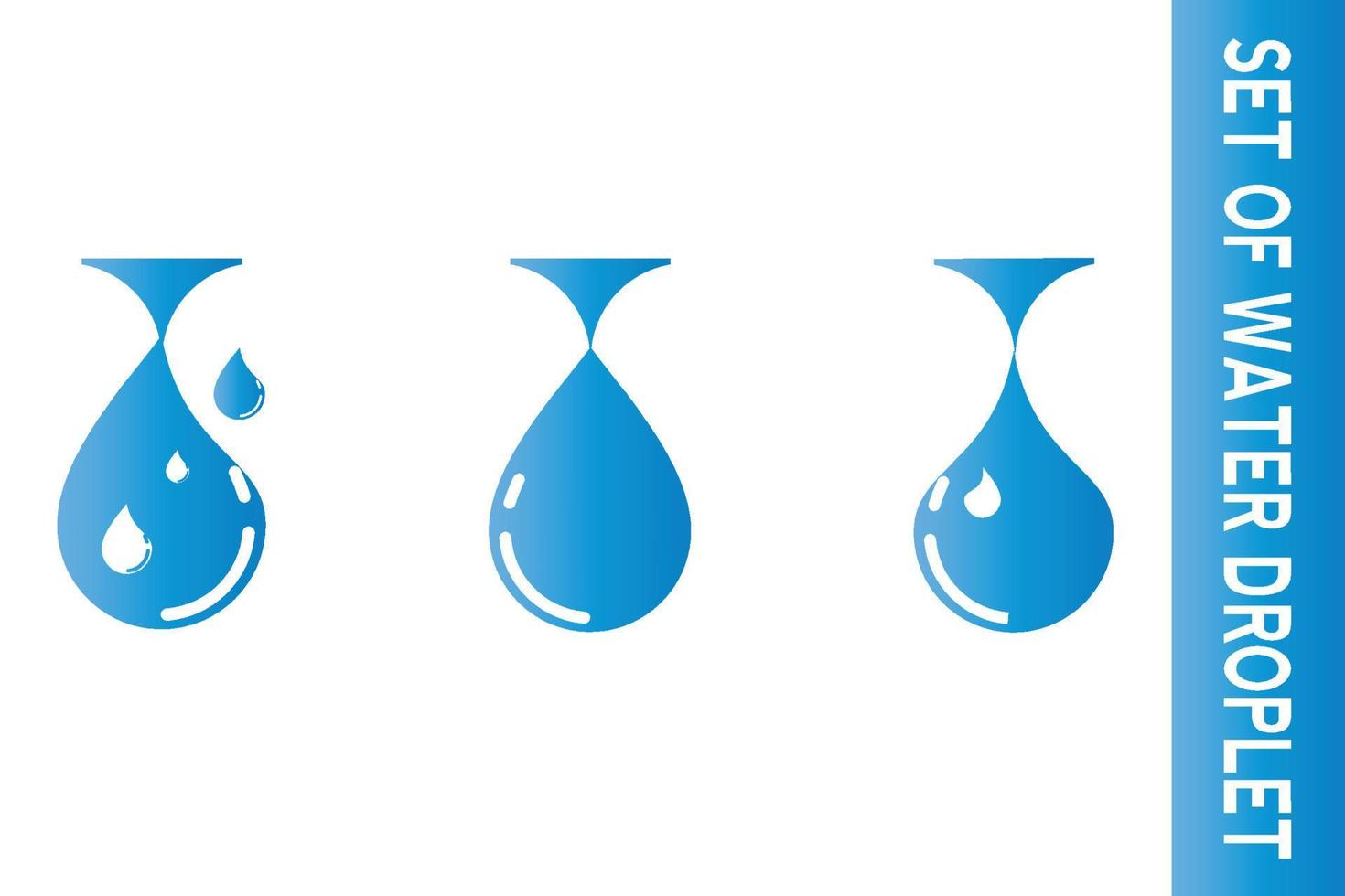 icône de goutte d'eau pour l'application ou le site Web vecteur