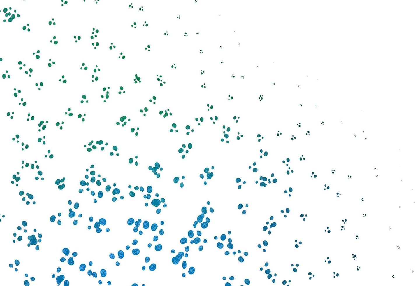 modèle vectoriel bleu clair et vert avec des formes de bulles.