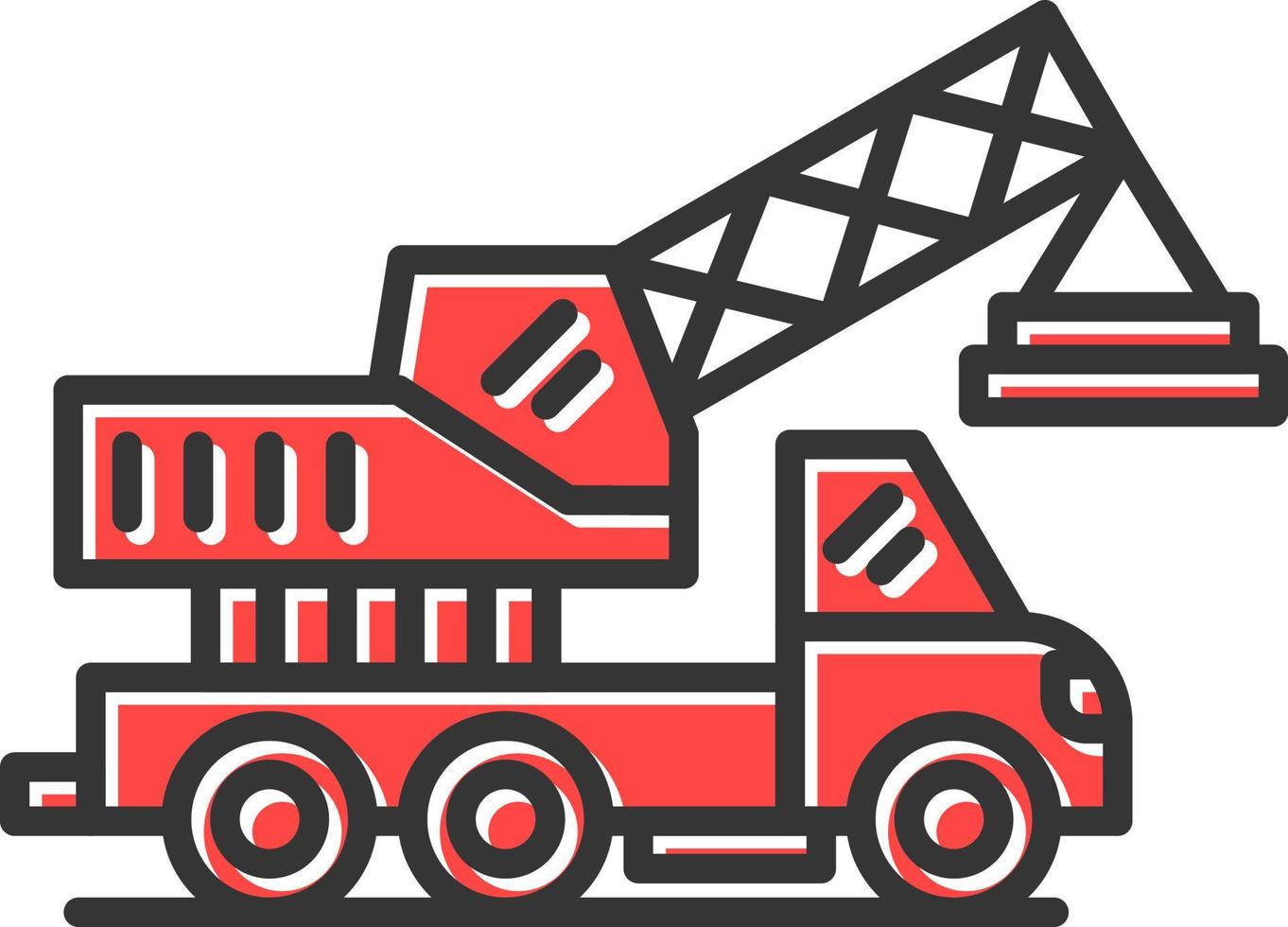 conception d'icône créative de grue vecteur