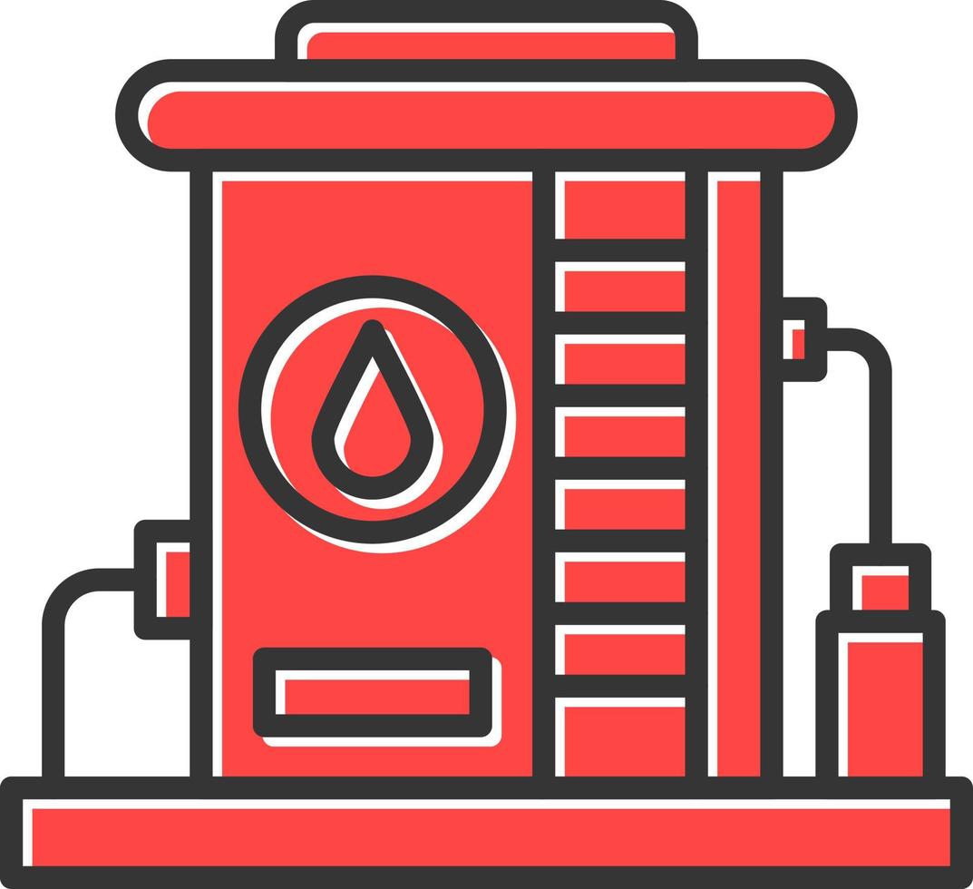 conception d'icône créative de réservoir d'huile vecteur