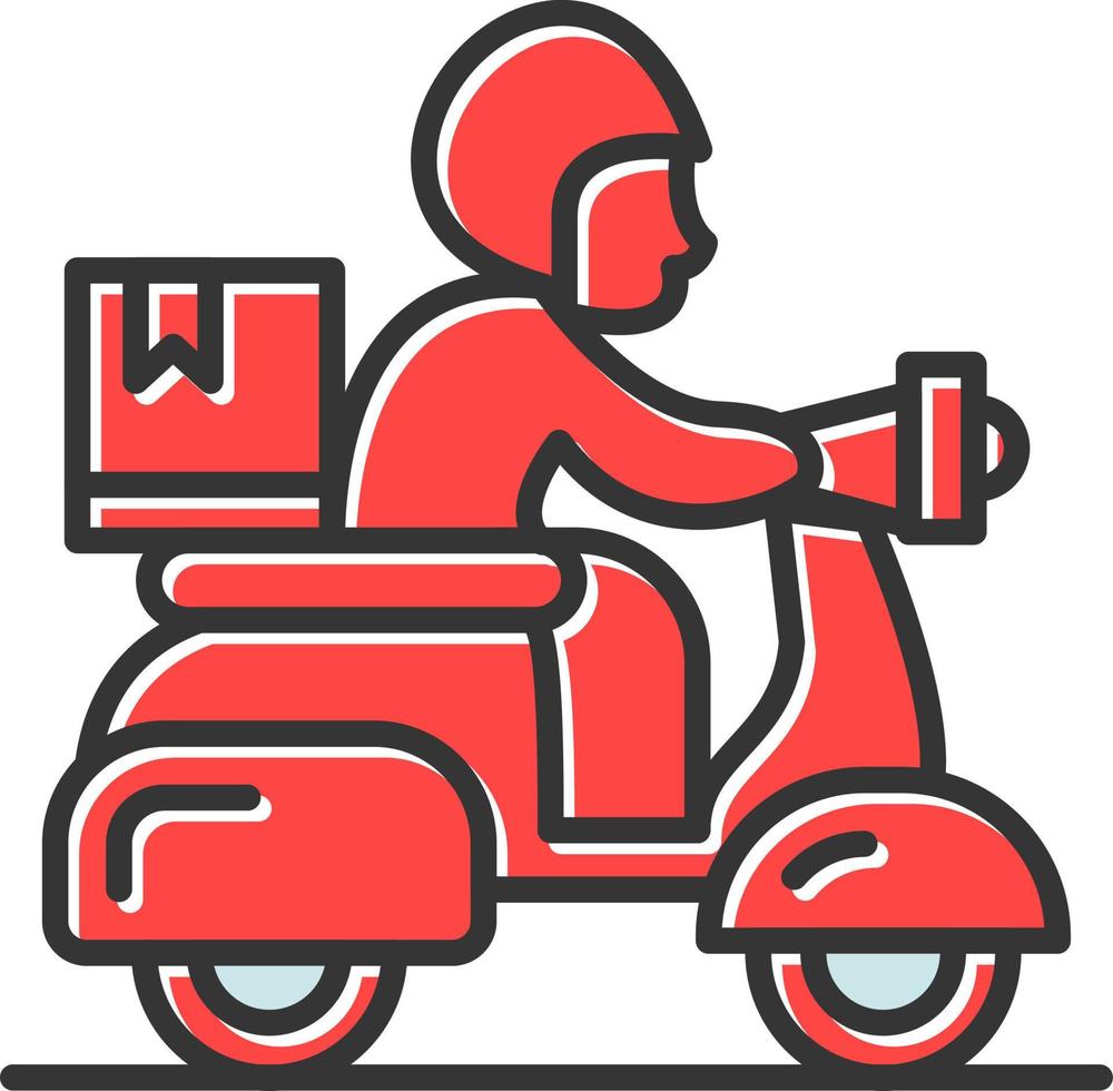 conception d'icône créative de vélo de livraison vecteur