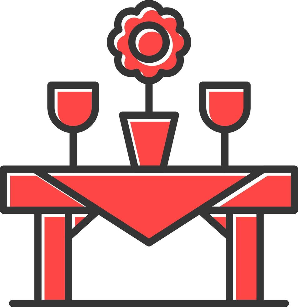 conception d'icône créative de table vecteur