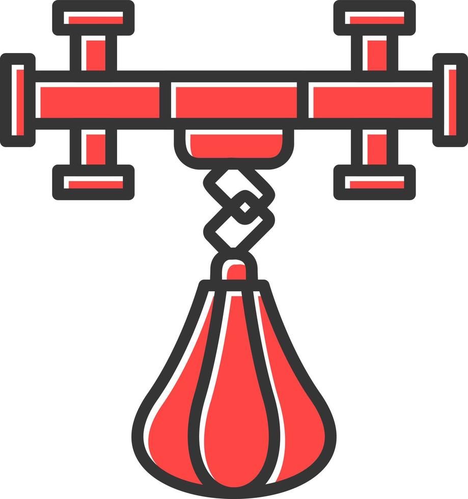 conception d'icône créative punching ball vecteur