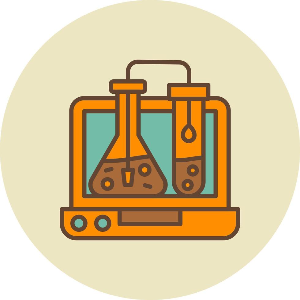 conception d'icône créative de chimie vecteur