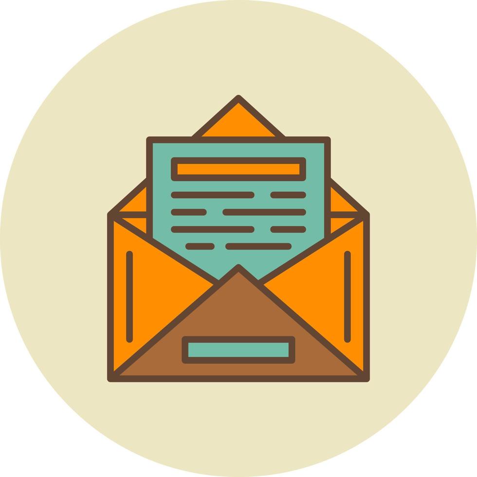 conception d'icône créative ouverte email vecteur