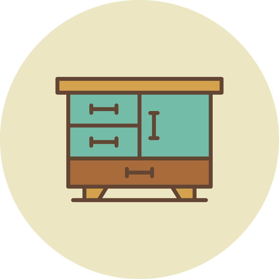 conception d'icônes créatives de tiroirs vecteur