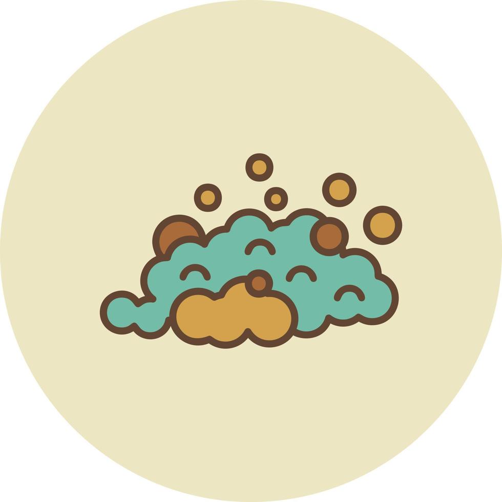 conception d'icône créative de mousse de savon vecteur