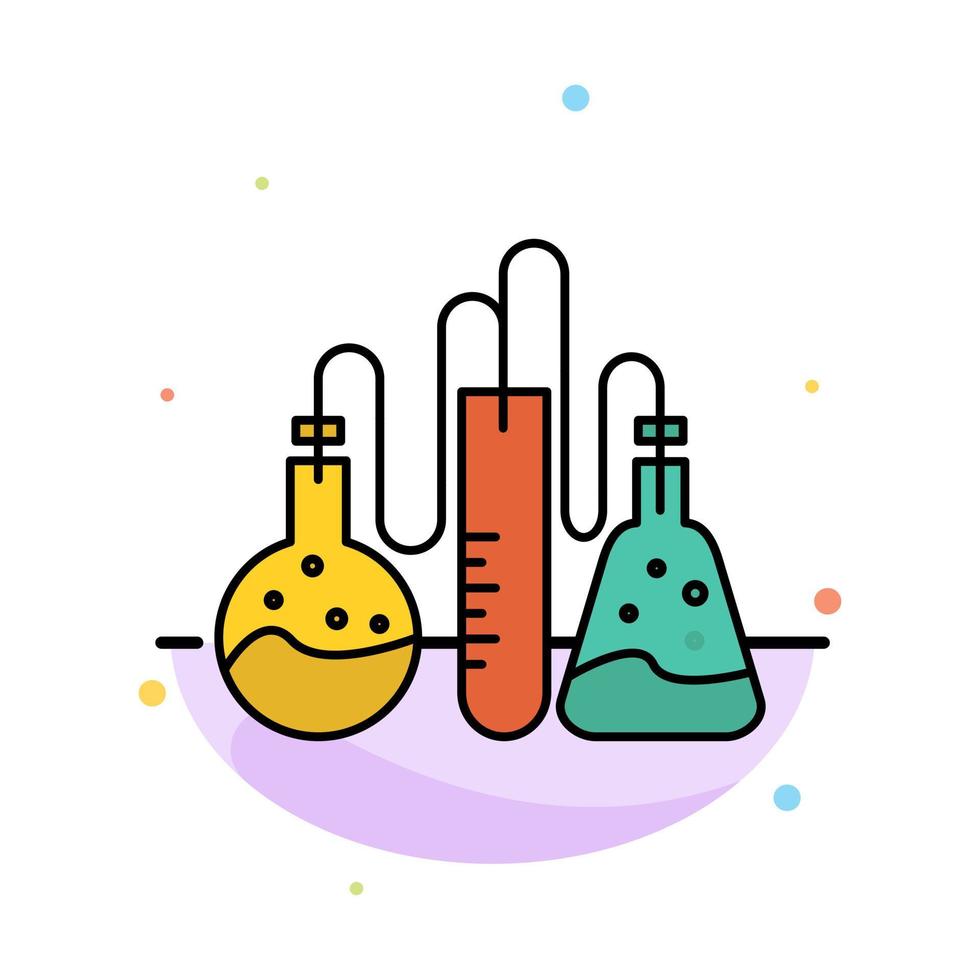 modèle d'icône de couleur plate abstraite de science de laboratoire de dope chimique vecteur