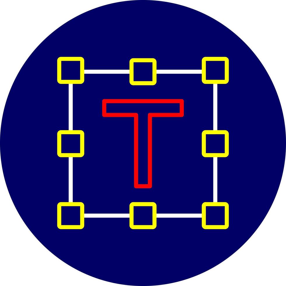 conception d'icône créative de zone de texte vecteur