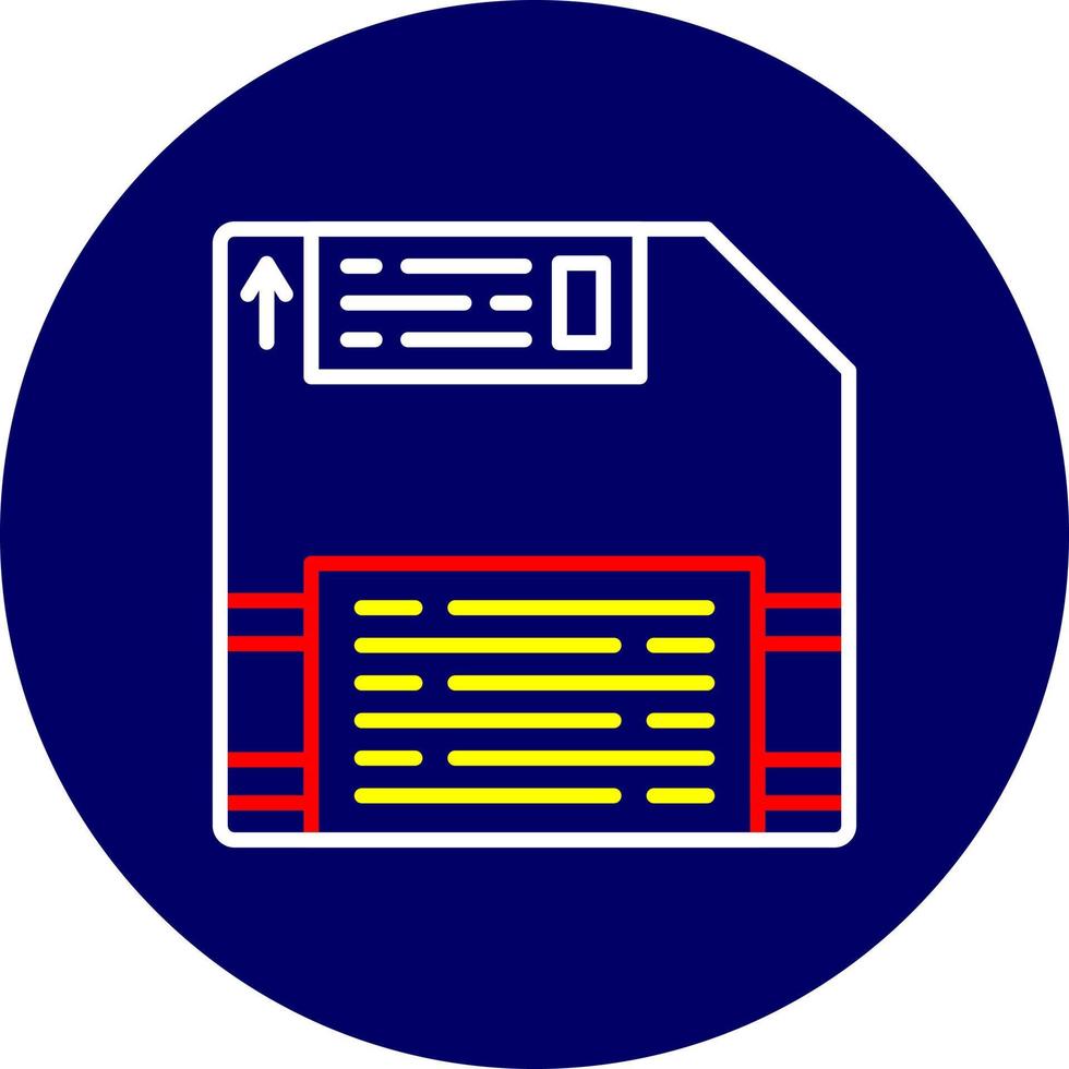 conception d'icône créative de disquette vecteur