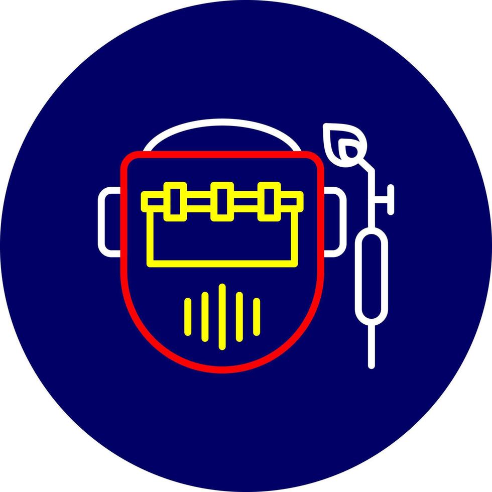 conception d'icônes créatives de masque de soudage vecteur