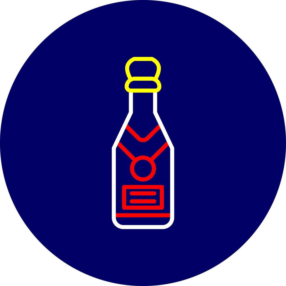 conception d'icône créative champagne vecteur