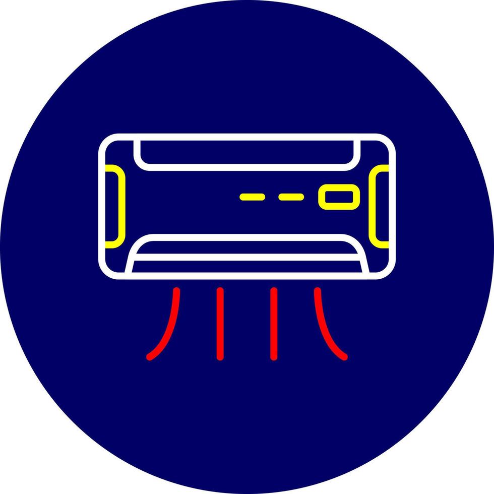 conception d'icône créative de climatiseur vecteur