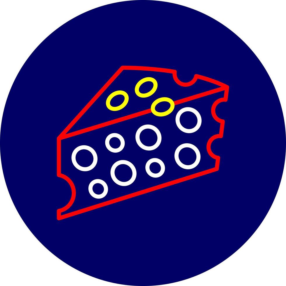 conception d'icône créative de fromage vecteur