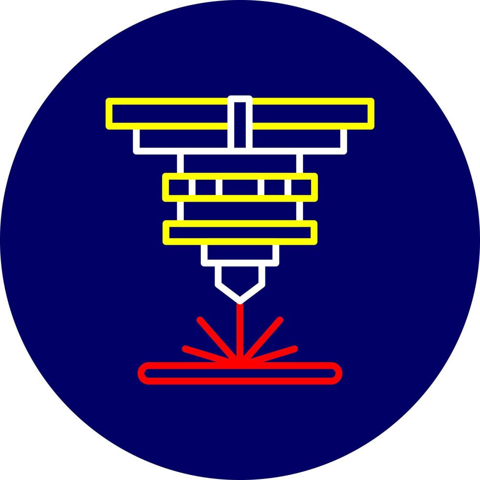 conception d'icône créative de découpe laser vecteur