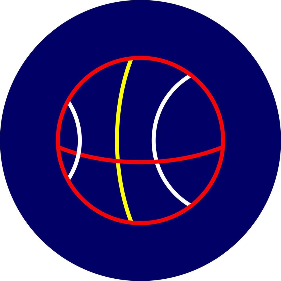 conception d'icône créative de basket-ball vecteur