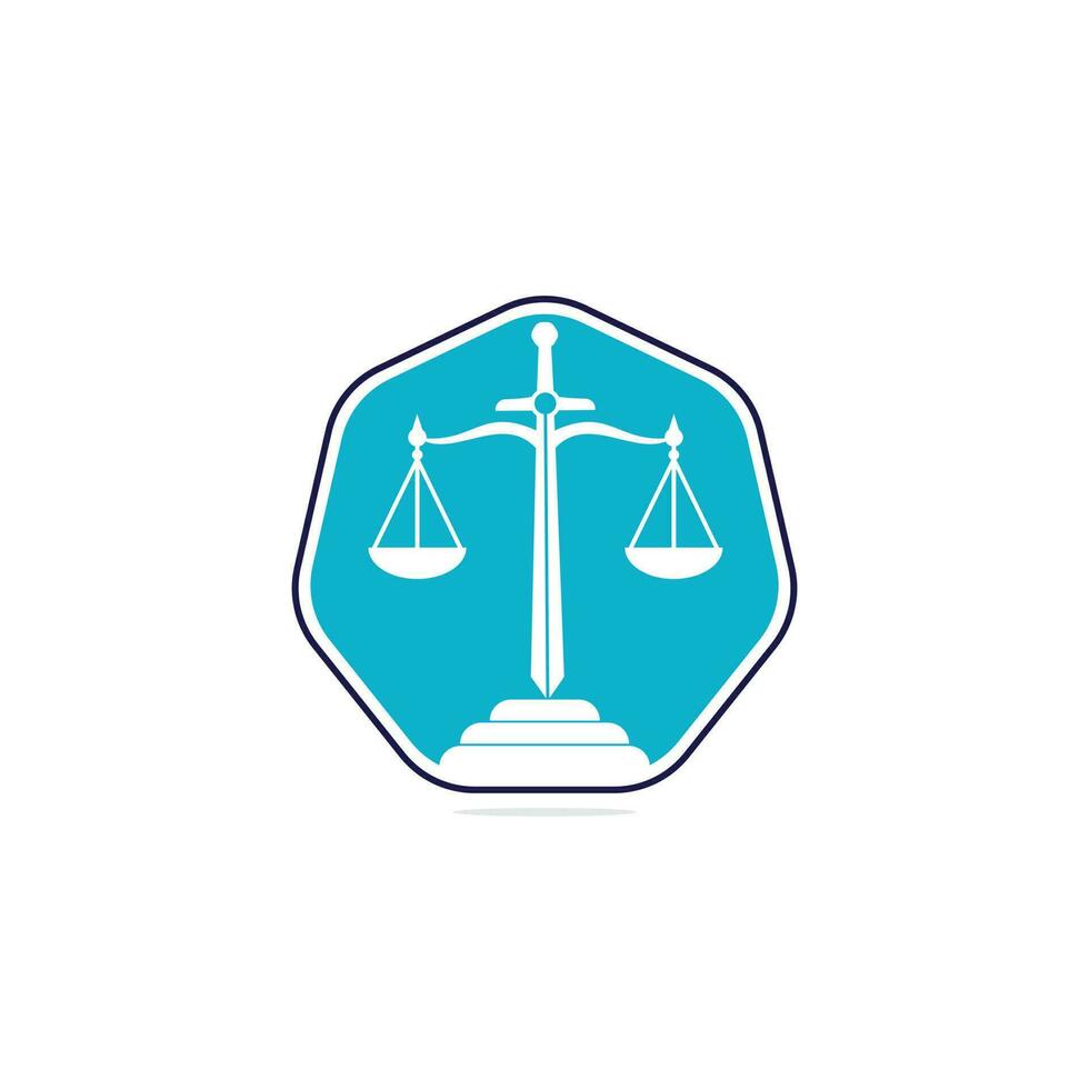 création de logo de droit et d'avocat. création de logo vectoriel de cabinet d'avocats et de bureau.