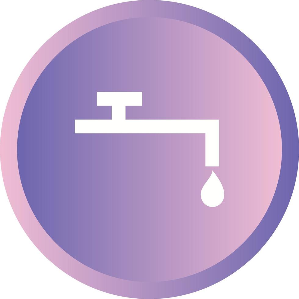 icône de glyphe de vecteur d'eau unique