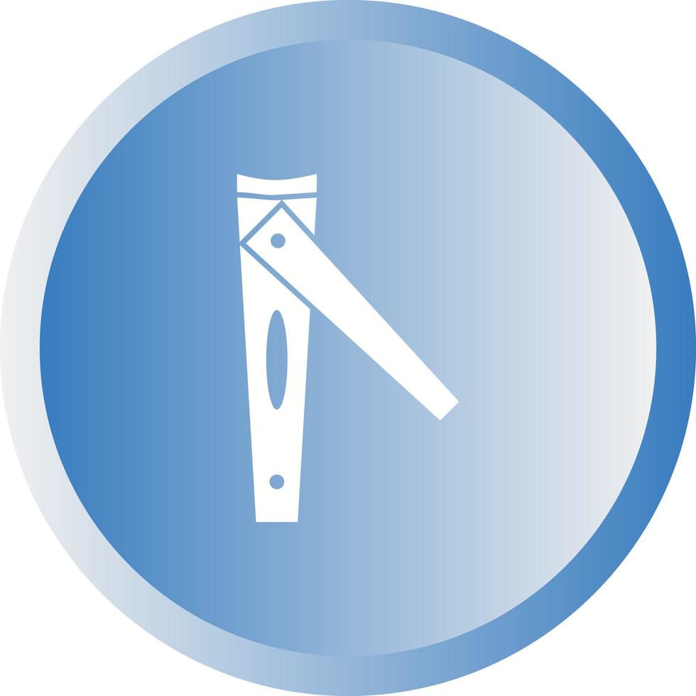 icône de glyphe de vecteur de coupe-ongles unique