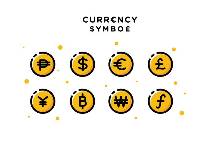Symbole de devise vecteur gratuit
