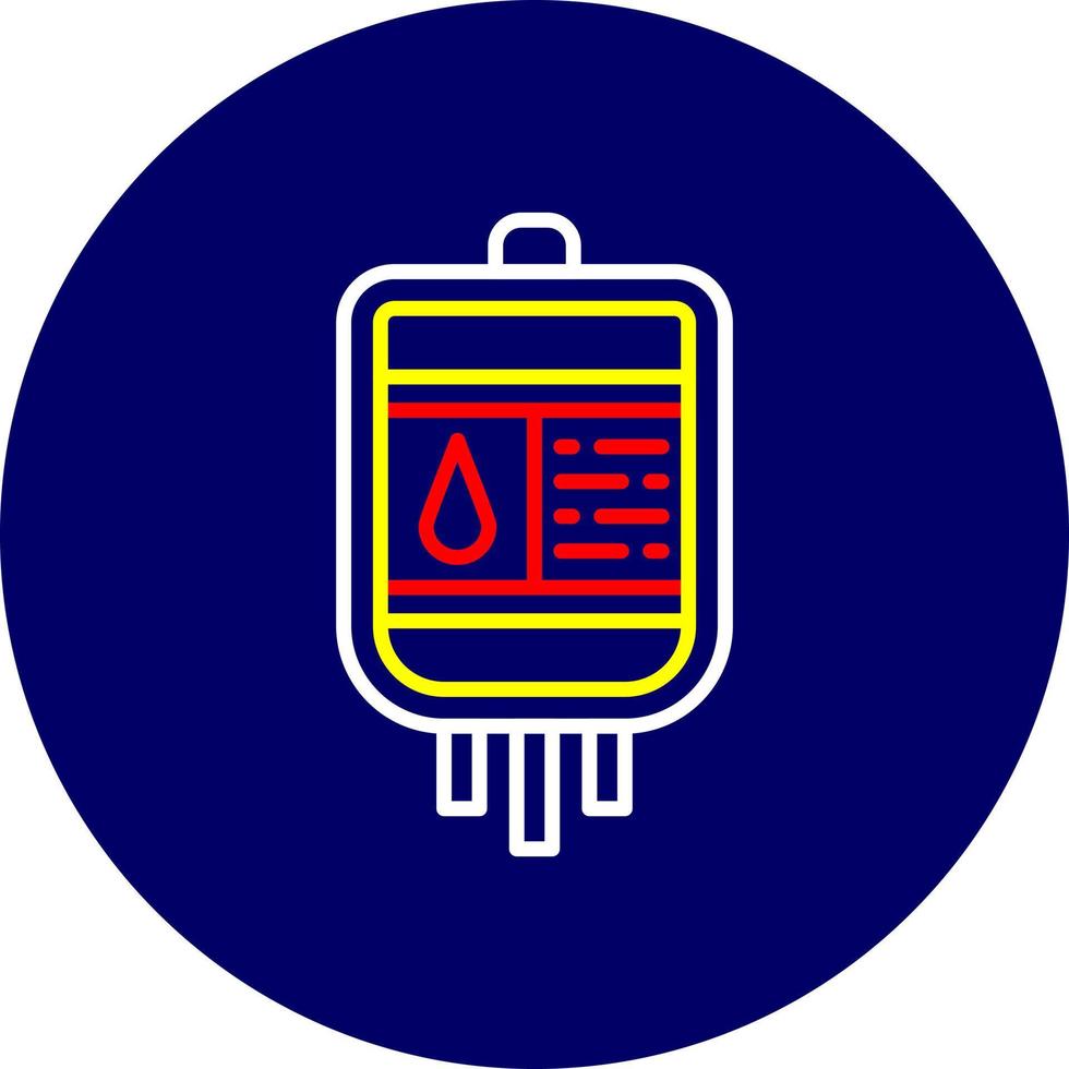 conception d'icône créative de poche de sang vecteur