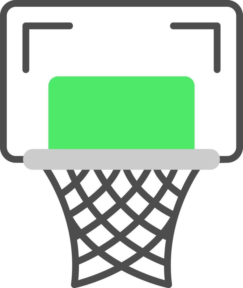 conception d'icône créative de panier de basket vecteur