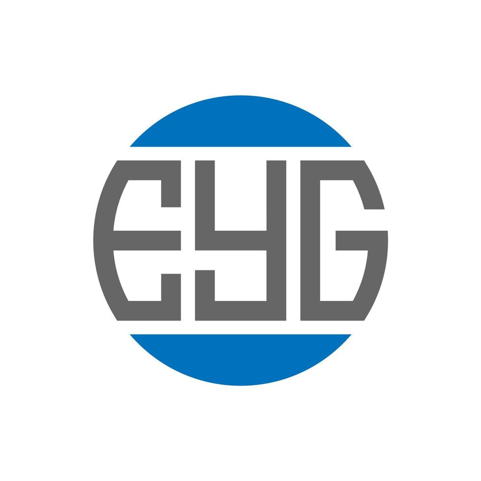 création de logo de lettre eyg sur fond blanc. concept de logo de cercle d'initiales créatives eyg. conception de lettre eyg. vecteur