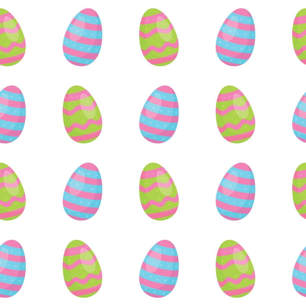 illustration vectorielle du motif de Pâques avec des oeufs. arrière-plan transparent pour les vacances de Pâques. vecteur