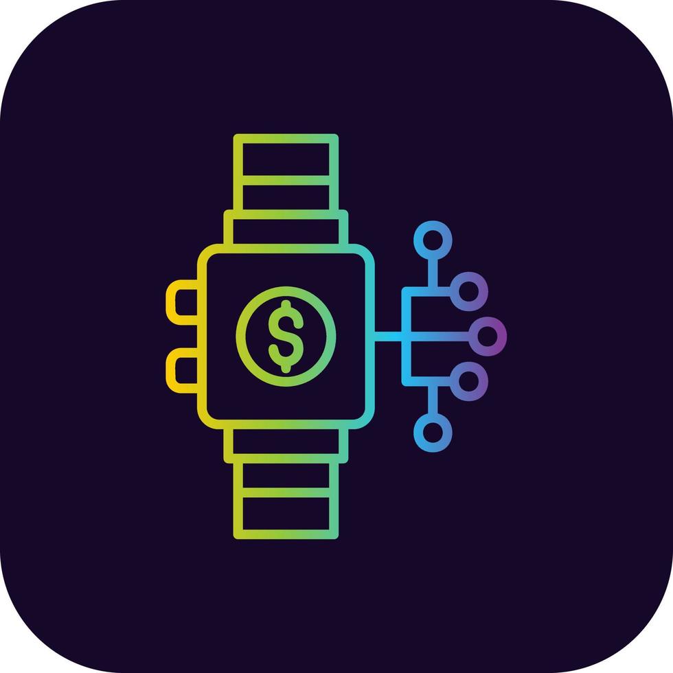 conception d'icône créative smartwatch vecteur