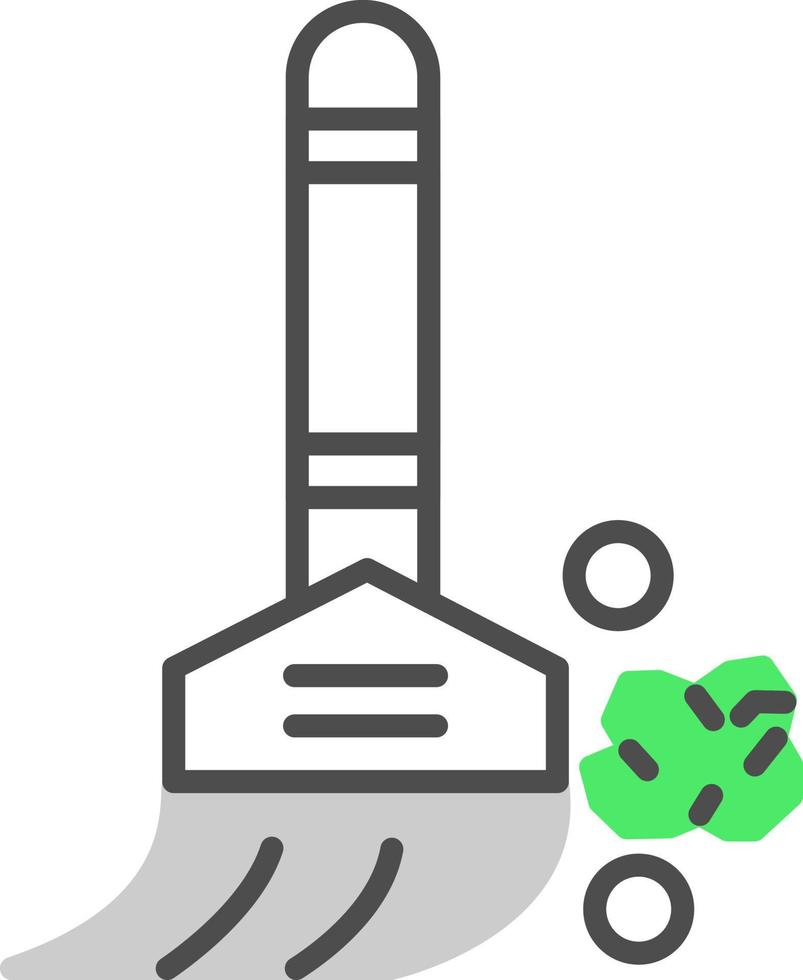 conception d'icône créative balai vecteur