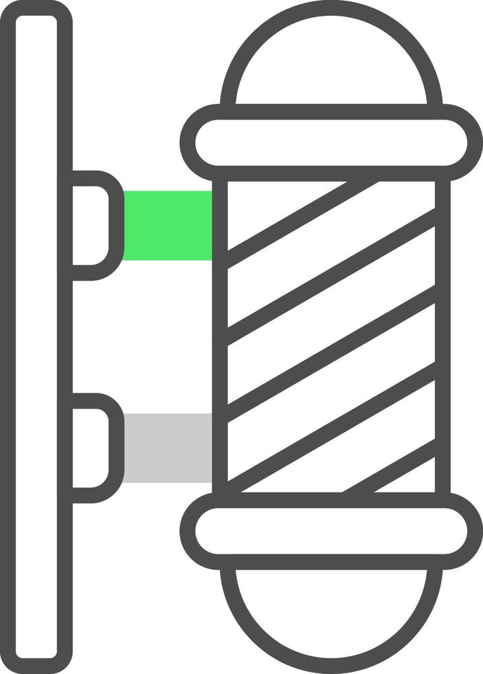 conception d'icône créative de poteau de barbier vecteur