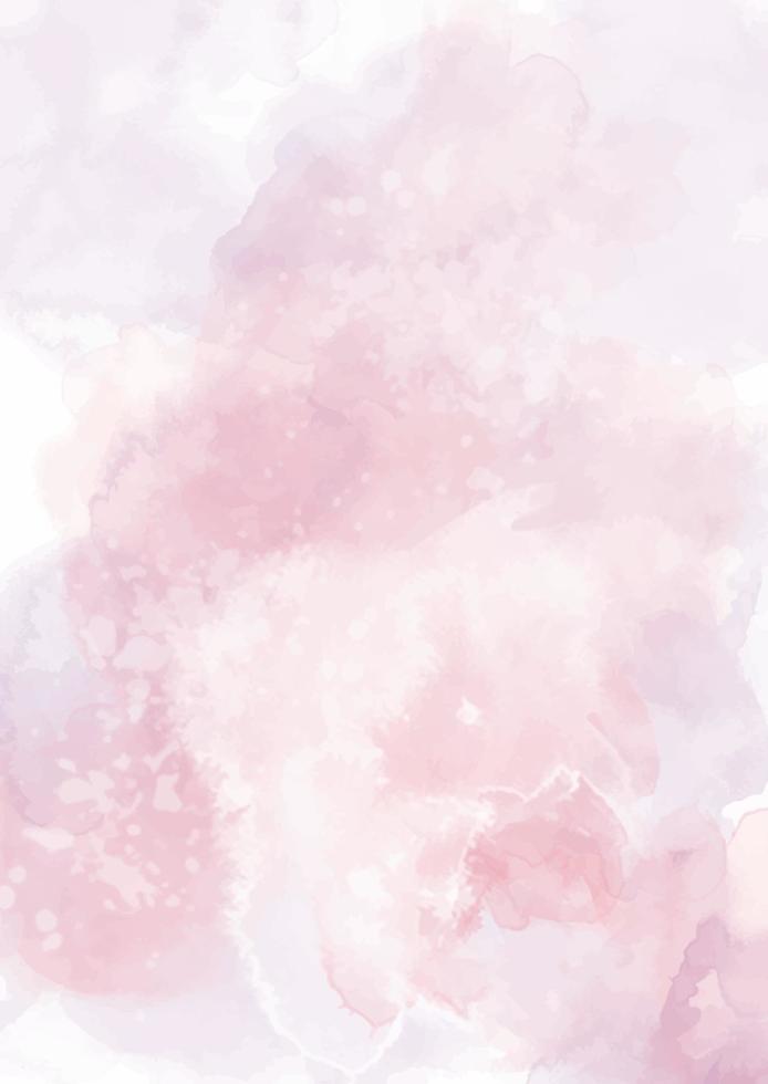 beau fond aquarelle rose. toile de fond de peinture de texture de marbre doux pour carte d'invitation de mariage vecteur