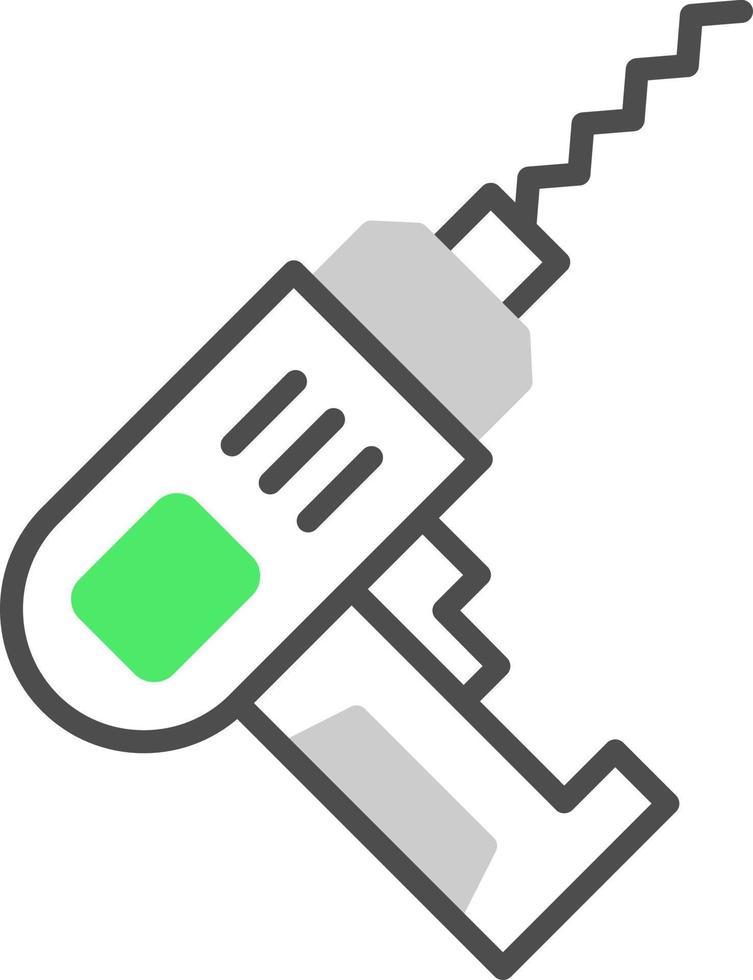 conception d'icône créative perceuse à main vecteur