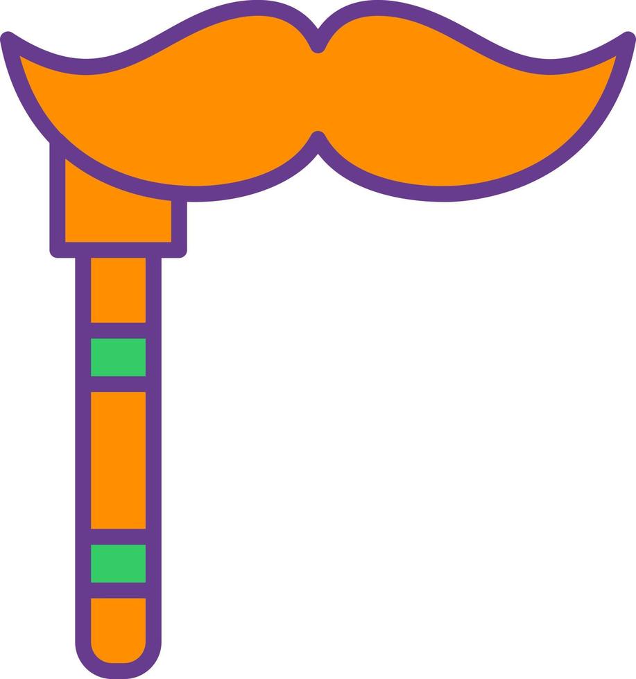 conception d'icône créative moustache vecteur