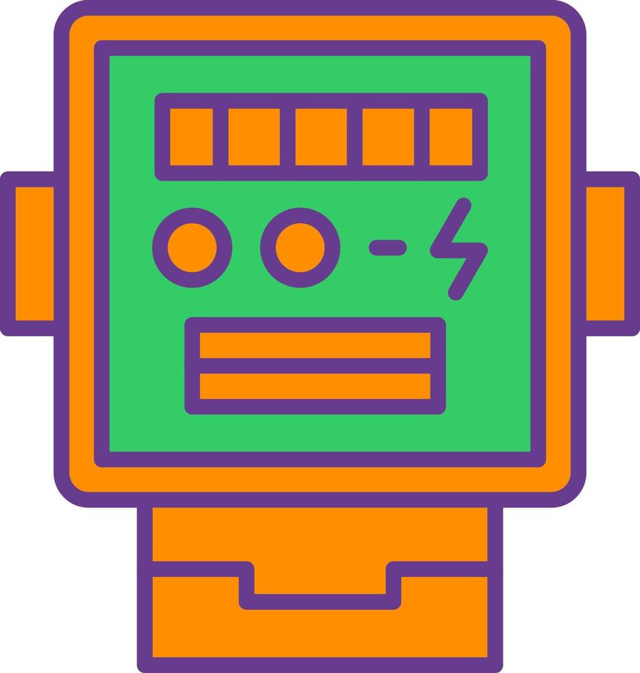 conception d'icône créative de compteur électrique vecteur