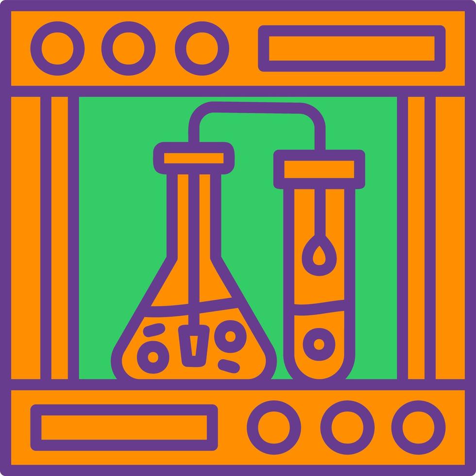 conception d'icône créative de chimie vecteur