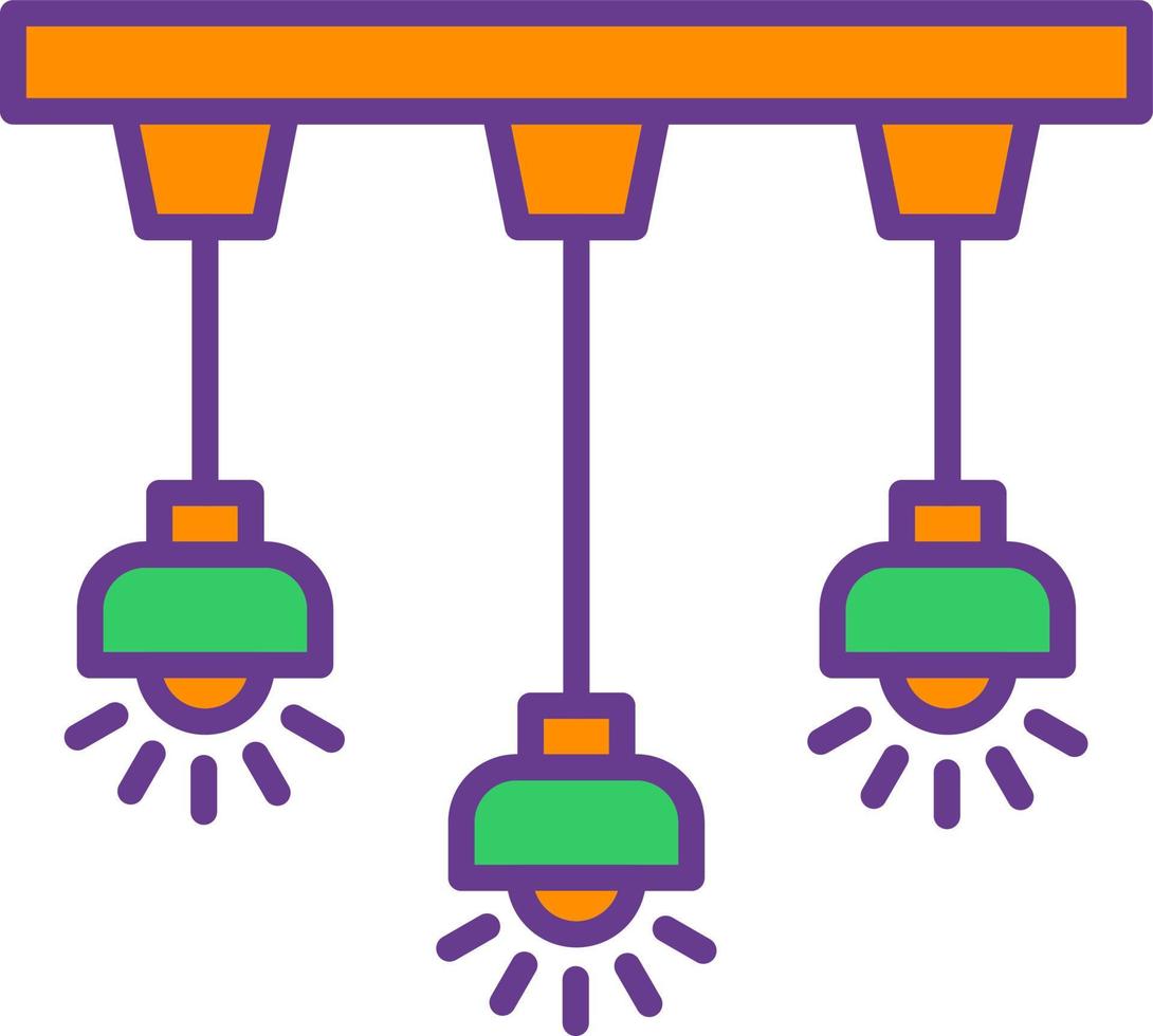 conception d'icône créative plafonnier vecteur