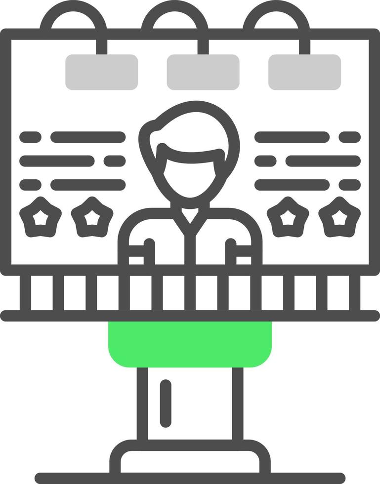 conception d'icône créative de panneau d'affichage vecteur