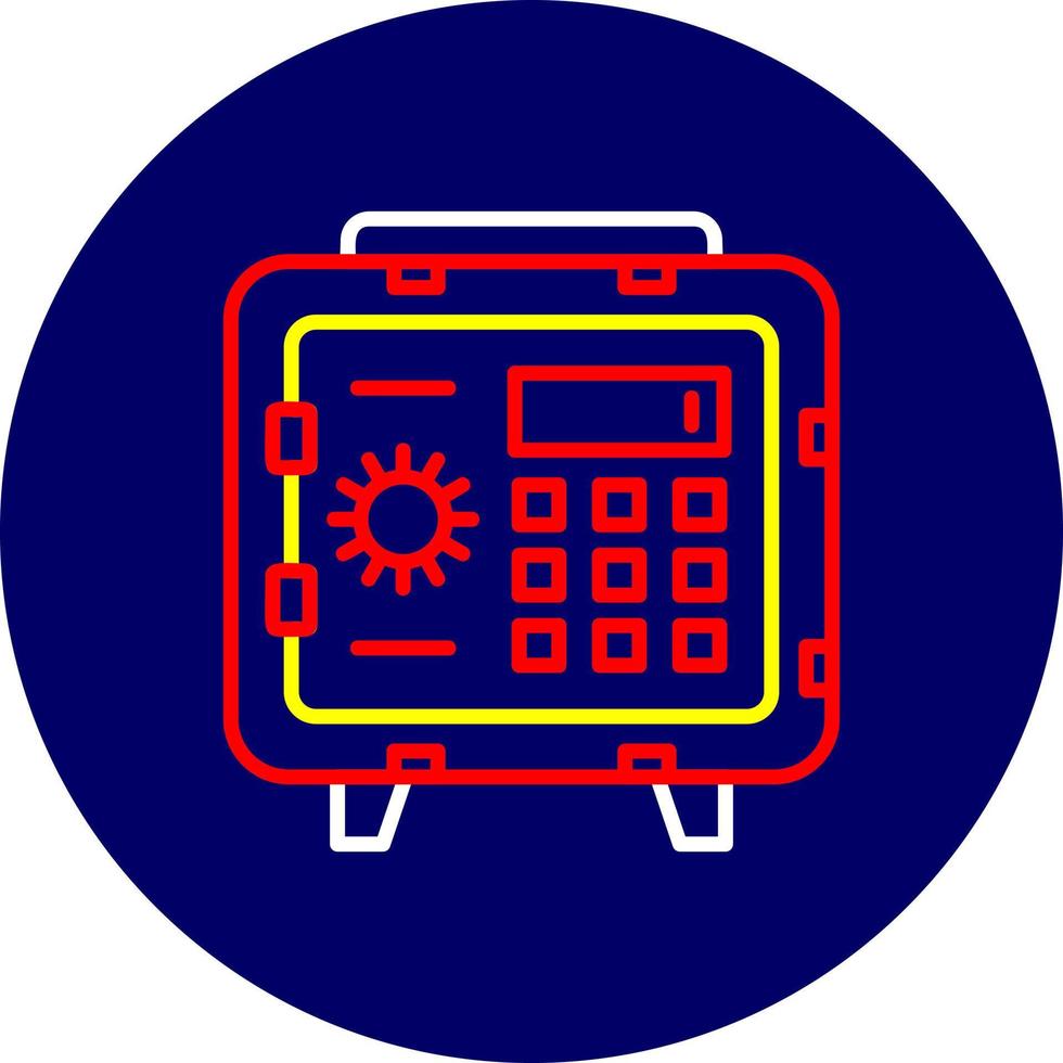 conception d'icône créative de coffre-fort vecteur