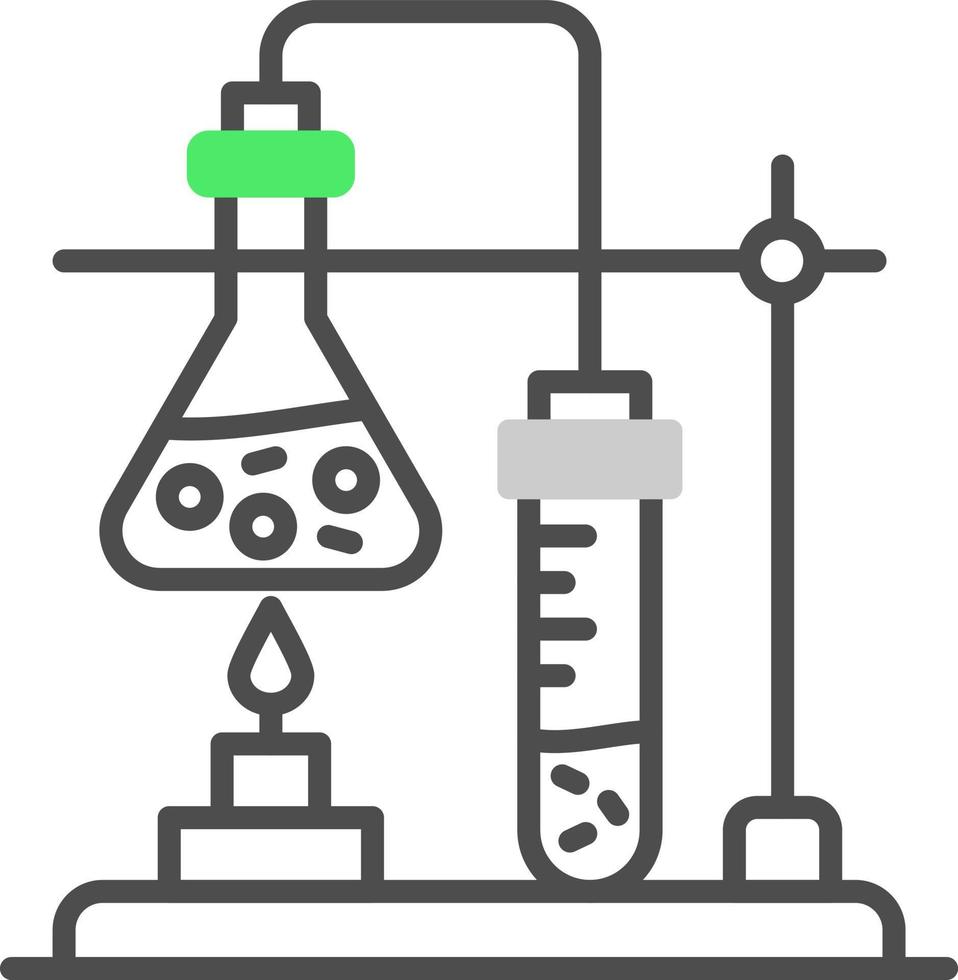 conception d'icônes créatives de tubes à essai vecteur