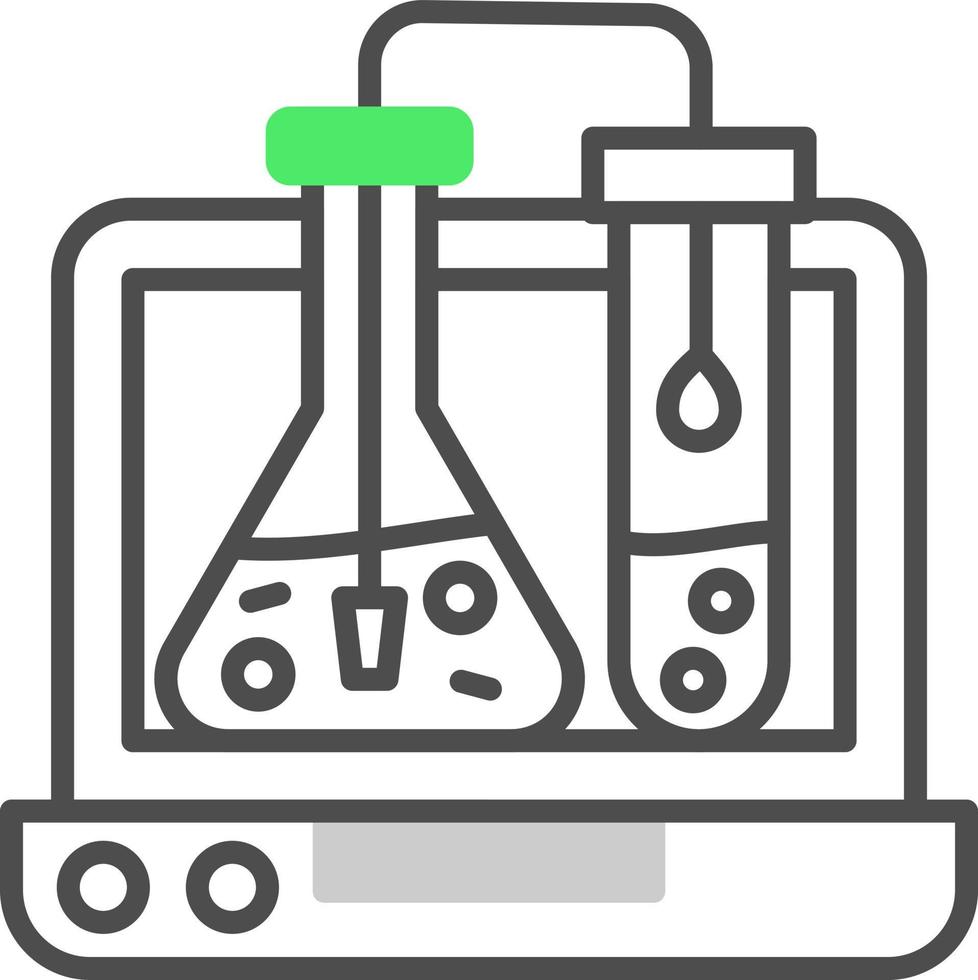 conception d'icône créative de chimie vecteur