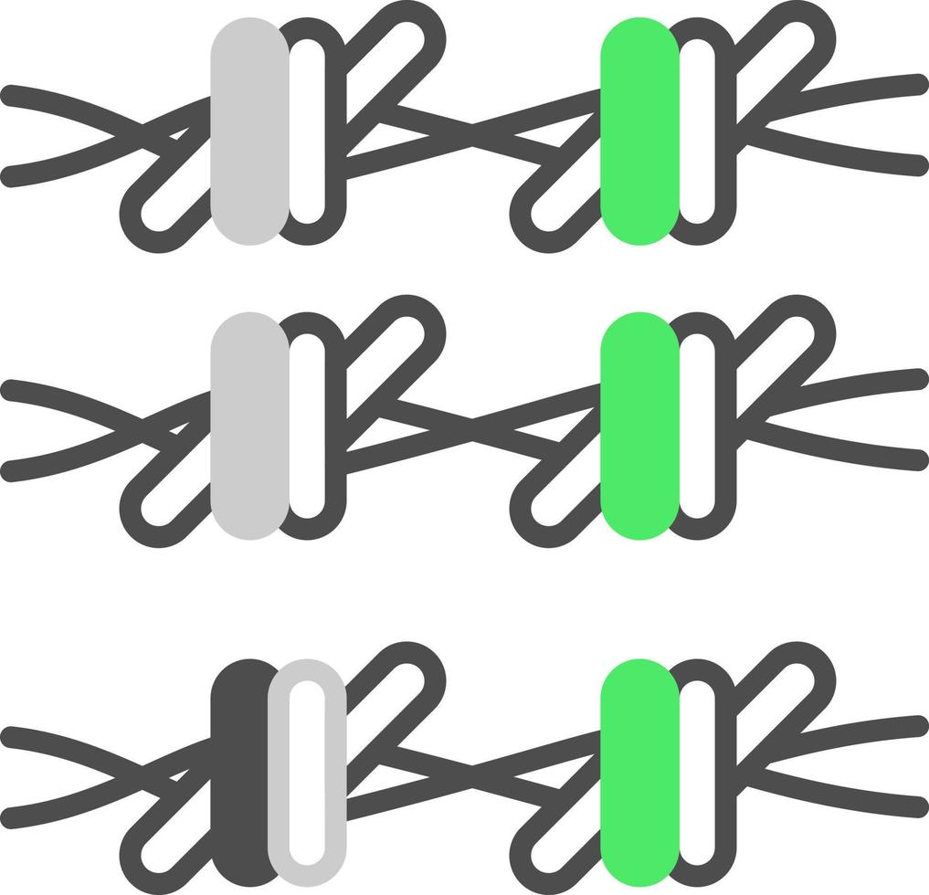 conception d'icône créative de fil de fer barbelé vecteur