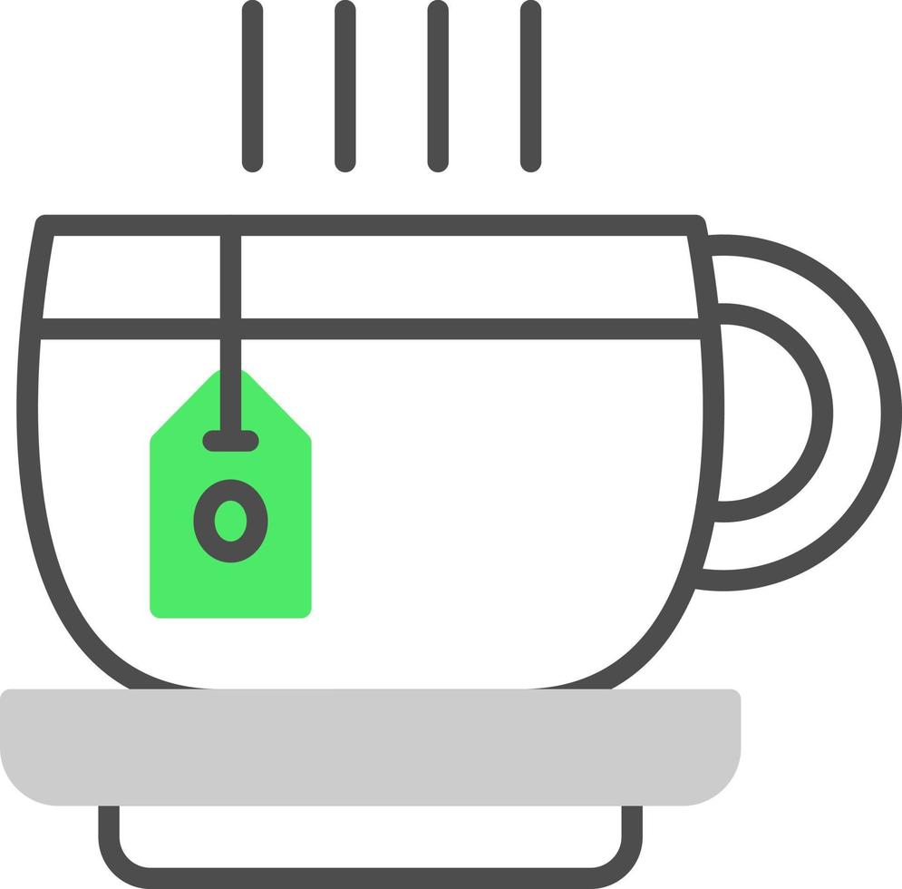 conception d'icônes créatives de thé vecteur