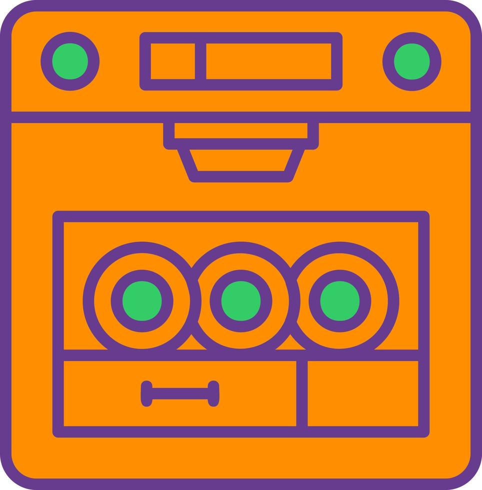conception d'icône créative de lave-vaisselle vecteur