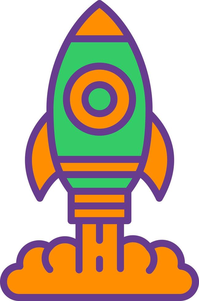 conception d'icône créative de fusée vecteur