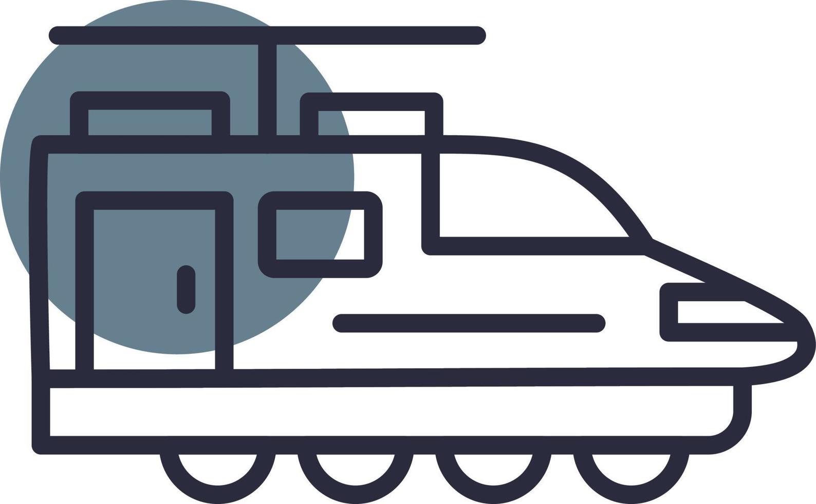 conception d'icône créative de train électrique vecteur