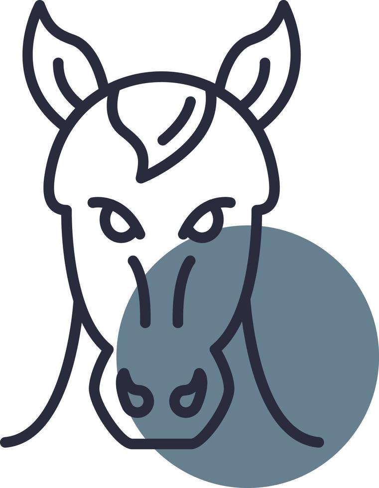 conception d'icône créative cheval vecteur
