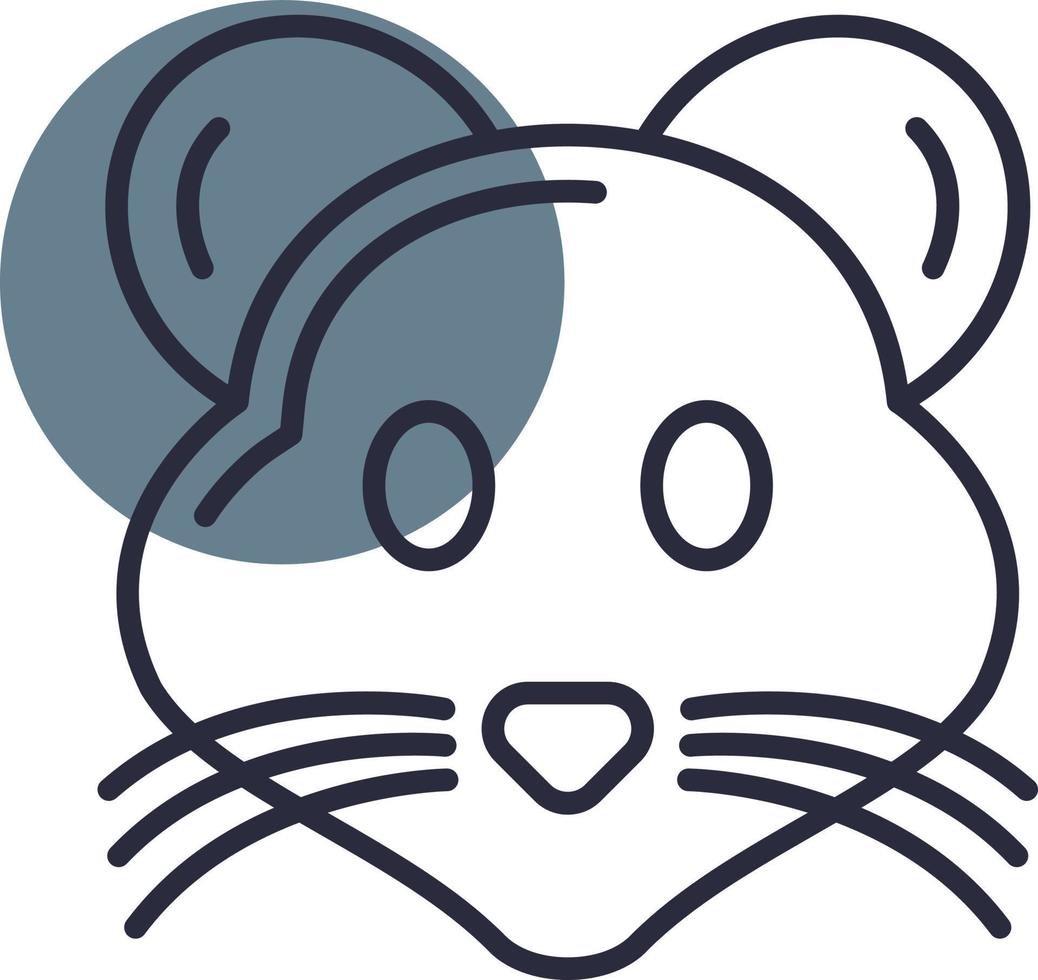 conception d'icône créative de souris vecteur